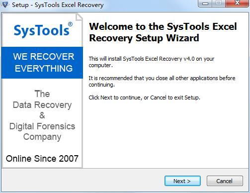 SysTools Excel Recovery