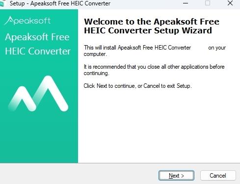 Apeaksoft Free HEIC Converter