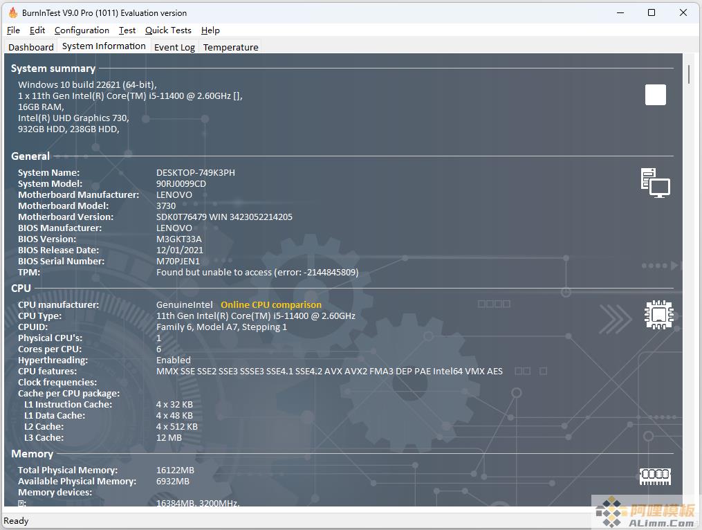 PassMark BurnInTest pro