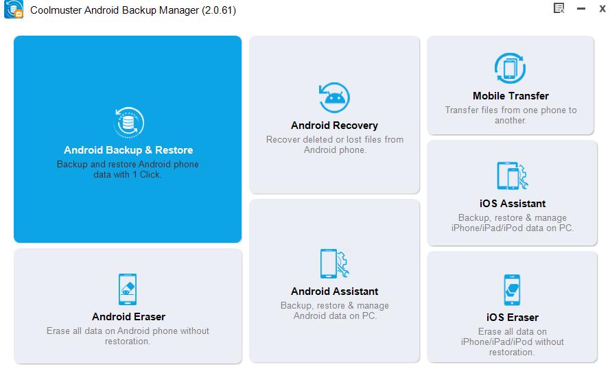 Coolmuster Android Backup Manager