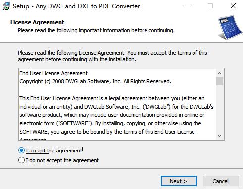 Any DWG and DXF to PDF Converter