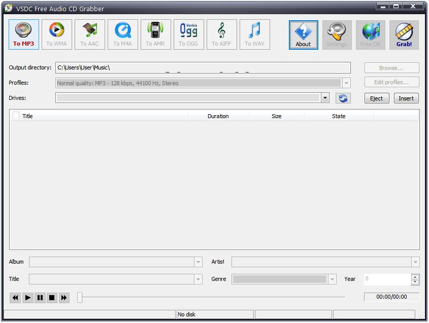 VSDC Free Audio CD Grabber