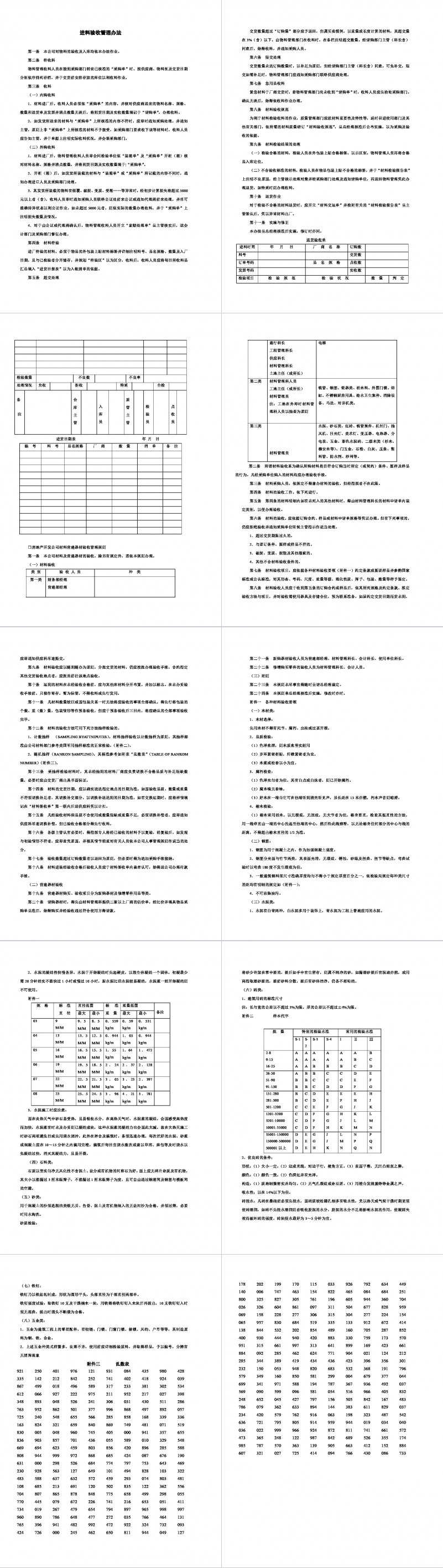 进料验收管理办法Word模板